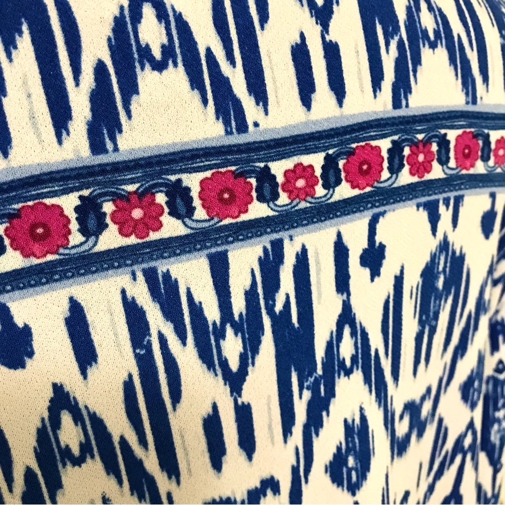 JM Collection Embellished Ikat Top - Picture 13 of 16